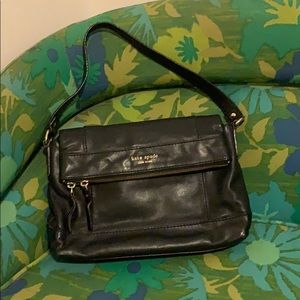 Black leather Kate Spade purse